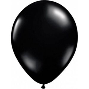 ballonnen junior 13 cm latex zwart 100 stuks