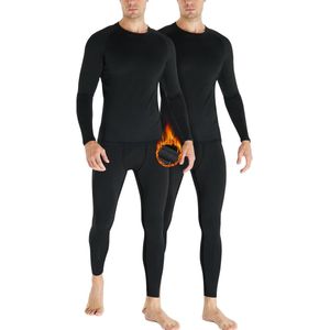 Functioneel Thermisch Ondergoed Set voor Heren met Ademend Fleece voor Sporten in de Winter