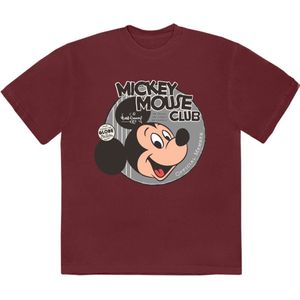 Disney - Mickey Mouse Club Heren Tshirt - S - Rood