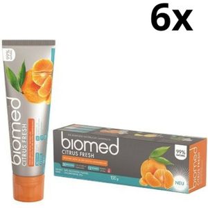 Splat Biomed Citrus Fresh Tandpasta – 6 x 100 ml - Voordeelverpakking