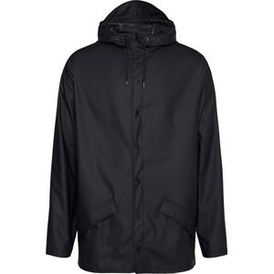 Rains- Regenjas- Jacket- Unisex- Zwart - Maat L