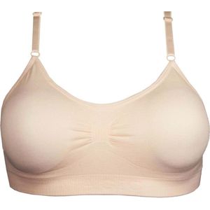 MAGIC Bodyfashion Comfort Bra with Spaghetti Straps - Latte - Maat S