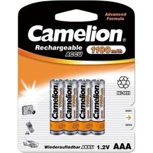 Camelion AAA | 1100 mAh | Oplaadbare batterijen | 4 stuks | Rechargeable battery Nikkel-Metaalhydride (NiMH)