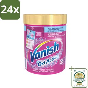 Vanish Oxi Action - Vlekkenverwijderaar Poeder - Gekleurde Was - 1 Kg - Voordeelverpakking - 24 stuks - Gekleurde was - Vlekken verwijderen