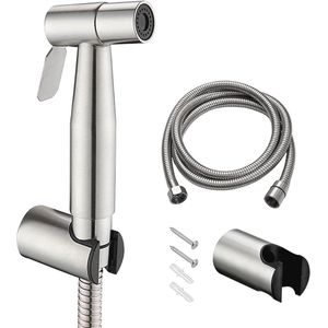 Bidet Handdoucheset - Roestvrij Staal 304 Met 150 cm Slang - Handbidet Sproeier Voor Wastafel, Badkamer en Keuken