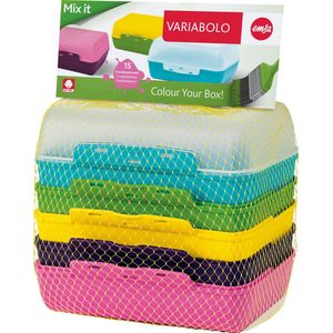 emsa Brooddoos VARIABOLO Clipbox Set, 6 stuks, gekleurd