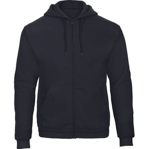 B&C ID.205 Hooded Full Zip Sweatshirt CGWUI25 - Navy - S