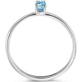 Blush - 14 Karaat - Dames Ring - Blauw/Witgoud