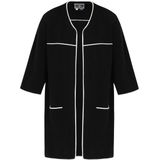 DreiMaster Maritim Gebreid vest  zwart / wit