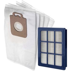 10x Stofzakken + 1 HEPA Filter Onderhoud set geschikt voor Nilfisk Power / Elite / Select stofzuigerzakken stofzuigzak Classic - Special - Superior - Eco - Performance - Comfort - Allergy - P10 P20 P40 - 128389187 - 1471250500