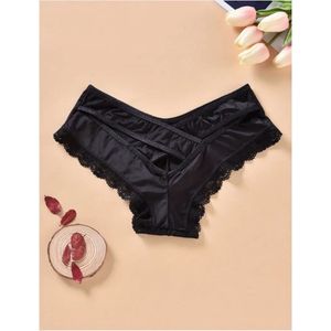 Hipster zwart met kant maat S, sexy