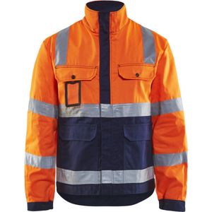 Blaklader Jack, ongevoerd High Vis 4023-1804 - High Vis Oranje/Marineblauw - 6XL