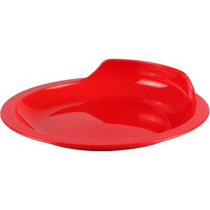 Assistentiebord met ingebouwde bordrand : 24 cm - rood