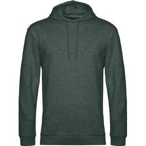 Hoodie French Terry B&C Collectie maat L Heather Donkergroen