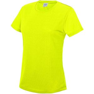 Dames sportshirt met korte mouwen 'Cool T' Electric Yellow - XS