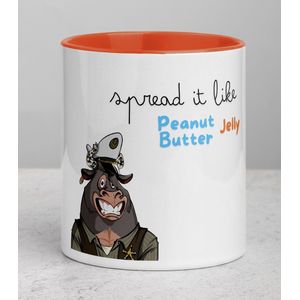 4 Stuks Mokken - Spread it like Peanut Butter Jelly - I’m sorry I’m latte - Coffee Lovers - Coffee date - Coffee gift - Gifs for Coffee Lovers - Mug Collectors - Art - Mug ART - Mug funny sayings