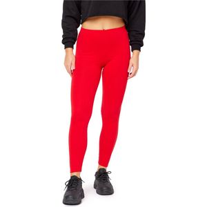 Bellivalini Dames Thermische Legging - Sport - Vrijetijdsbroek - Lang - Sporbroek - BLV-BLV50-320-LE - Rood - XXL