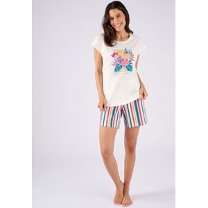 Damart - Pyjama T-shirt van puur katoen - Dames - Wit - 42-44 (M)