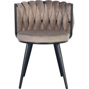 Lucy’s Living Luxe Eetkamerstoel MOON Wit – ø 53x56x70 cm – hotel chique - binnen – meubilair – meubels – stoelen – wonen – interieur