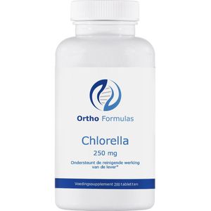 Chlorella - 250 mg - 200 tabletten - lever detox - reiniging - antioxidant - energie - vegan