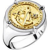 Thomas Sabo - Unisex Ring - Geel Goud - Zilver - Zirconia - TR2246-849