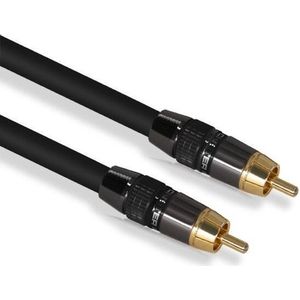 DrPhone DCA2 RCA Male naar Male Digitale Coaxiale Audio Video SPDIF Kabel - Voor o.a HIFI Subwoofer/Home Theatre (thuisbioscoop)/ HDTV, Versterker/ Soundbar etc – 1M