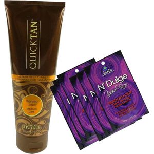 1x Body Drench Quick Tan + 6x NDulge your Face Body Face Tanning Cream Set