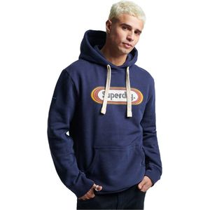 Superdry Vintage Trade Tab Capuchon Blauw S Man