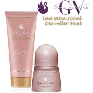 Gloria Vanderbilt - Bodylotion 100ml en Deo Roller 50ml - Set in Tasje