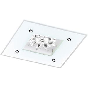 EGLO Benalua 1 - LED wand/plafondlamp - 1-lichts - wit/gesatineerd-glas