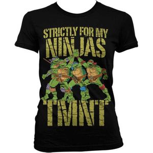 Teenage Mutant Ninja Turtles Dames Tshirt -S- Strictly For My Ninjas Zwart