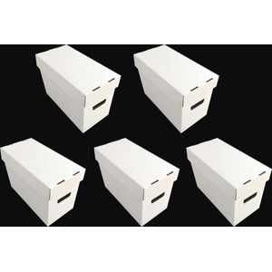5x Korte Strip Opslagdoos - 19,4 x 27,6 x 39,4 cm