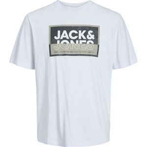 Jack & Jones t-shirt jongens - wit - JCOlogan - maat 140