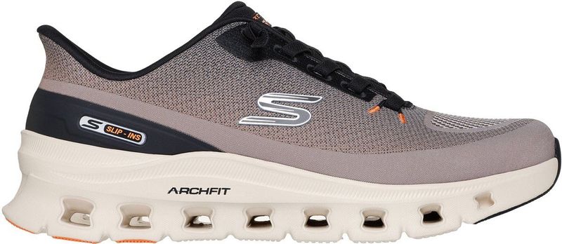 Skechers - ARCH FIT GLIDE-STEP PRO - Slip-on Sneakers - Taupe/Zwart