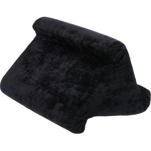 Leeskussen met afneembare fluwelen hoes - Geschikt voor boeken, e-readers en tablets - Zwart - 28 cm x 24 cm x 22 cm book seat