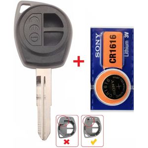 Autosleutel 2 knoppen geschikt voor Suzuki sleutel / Suzuki Swift / met batterij.