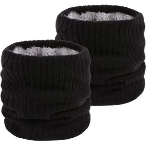 2 stuks sjaal winter halsslang heren ski, colsjaal nekwarmer gezichtssjaal fleece loop sjaal voor mannen vrouwen activiteiten warme nekwarmer sport