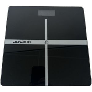 Personenweegschaal met zeer nauwkeurige sensoren en gehard glas, elektronische digitale weegschaal (180 kg)