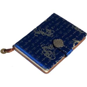 Notebook Chinese Yun Brocade - Journal - Dagboek - Blauwe draak - Hardcover met magneet slot - 22 x 15 cm - Kleur blauw.