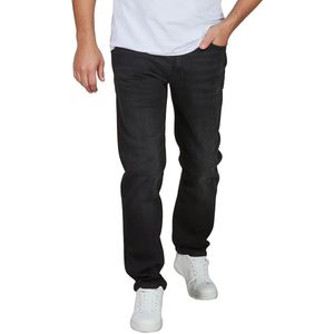 Jack & Jones Heren Jeans Broeken JJICLARK regular/straight Fit Zwart Volwassenen