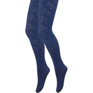 Kinderpanty met sterretjes - 40 Den - Marineblauw - Maat 86/92