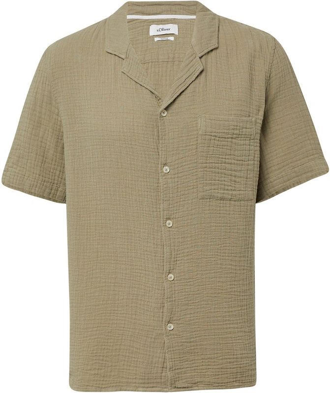 Shirt - Luchtig Mousseline Overhemd - Casual Resort Pasvorm