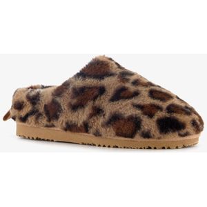 Thu!s - Pantoffels - Bruin Beige - Panterprint