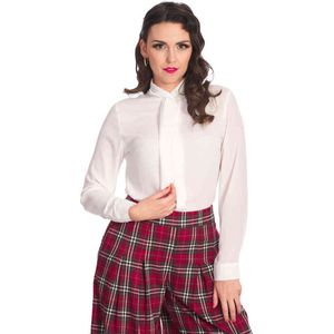 Banned - Grace Blouse - 2XL - Bordeaux rood