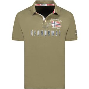 Geographical Norway Expedition Heren Polo Katoen Kason Kaki - L