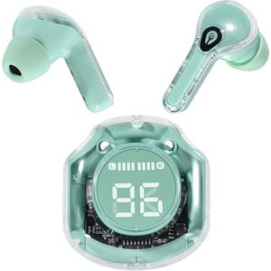 TUNIQ Ear draadloze oortjes - bluetooth - met oplaaddoos - Groen