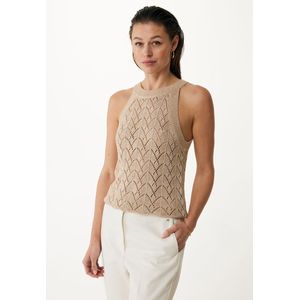 Mexx Sleeveless Knit Top Warm Sand Dames - Maat Xs