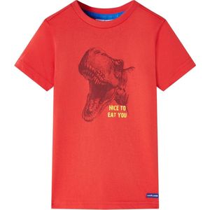 vidaXL - Kindershirt - 92 - rood