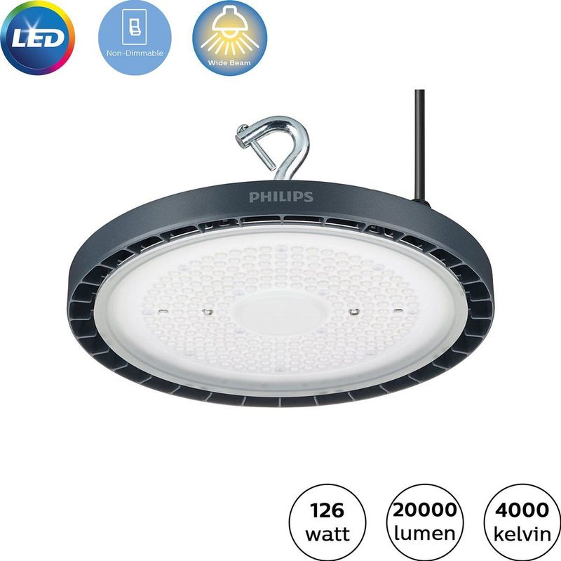 Philips - Coreline G5 - LED Highbay - Grijs - 20000 lumen - 126W - 4000K
