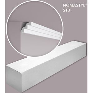 NMC ST3-box-10 NOMASTYL Noel Marquet 1 doos 10 stukken Kroonlijst modern design wit | 20 m